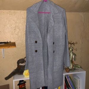 Thick gray sweater from pink clover